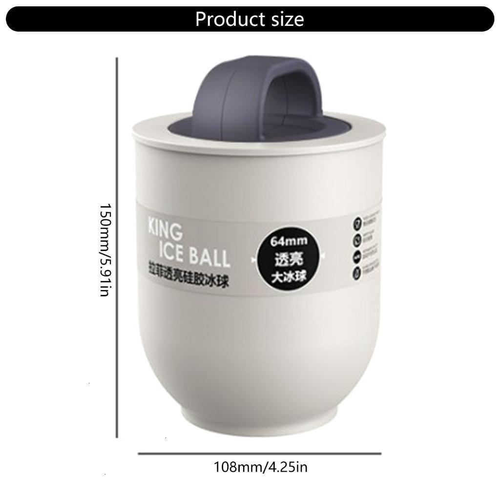 Easy Demold Silicone Sphere Practical Silicone Ice Sphere Round Ice Maker For Stable Chilling In Drink