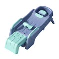 thumbnail image 3 of Cama para lavado de pelo, silla de champú para niños, asiento de baño, bañista, asiento de salón resistente para niños, práctica silla plegable de TPE verde, 3 of 8