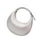 thumbnail image 4 of Bolso de hombro para mujer, pequeño, tipo media luna, para viajes, uso diario. Gris claro, 4 of 9