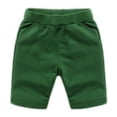 thumbnail image 2 of YTDSCS Kids Baby Boys Cotton Shorts Elastic Waist Knee Length Casual Five Pants Toddler with Pockets Solid Summer Jogger Shorts Pants for Boys 9 M-10Y, 2 of 9