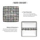 thumbnail image 5 of Fotbe Black And White Houndstooth Porta Pañuelos Decorativo de Cuero, Caja Cuadrada Moderna para Pañuelos Faciales, Organizador y Dispensador 5x5x5'', 5 of 7
