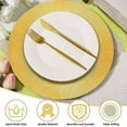 thumbnail image 5 of ZHAO Gold Charger Plates, 13 Inch Charger Plates Set Decorative Charger Plates 100 Pieces Tableware Dish for Wedding Events Holidays Parties, 5 of 9