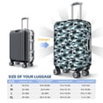 thumbnail image 6 of Lsque Angry Shark Printed Luggage Cover, Travel Luggage Protector,Scratch and Dirt Resistant, Fits 18-32 Inch Luggage - Large, 6 of 9