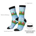 thumbnail image 4 of Vsdgher Happy Easter Crew Socks for Men & Women, Breathable Casual Athletic Ankle Socks, 4 of 6