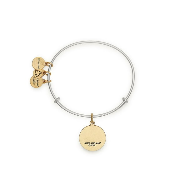 Alex and Ani Hand in Hand TwoTone Charm Bangle Bracelet
