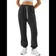 thumbnail image 3 of Pantalones Deportivos Holgados para Mujer, de Otoño, para Entrenamiento, de Cintura Alta, Cómodos y Deportivos. Negro S, 3 of 7