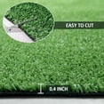 thumbnail image 3 of FREADEM Artificial Grass Rug 4' x 6' Artificial Turf Fake Faux Grass Mat with Drainage Holes Indoor Outdoor Synthetic Turfs for Garden Lawn Landscape Entryway Balcony Decoration, 3 of 9
