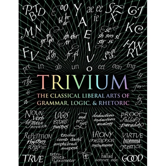 Trivium: les Arts Libéraux Classiques de la Grammaire, de la Logique et de la Rhétorique (Livres en Bois)