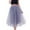 Gray, variant on Kcocoo Women Plus Size Mesh Tulle Skirt Pleated Princess Skirt Mesh Bubble Skirt Polyester Red