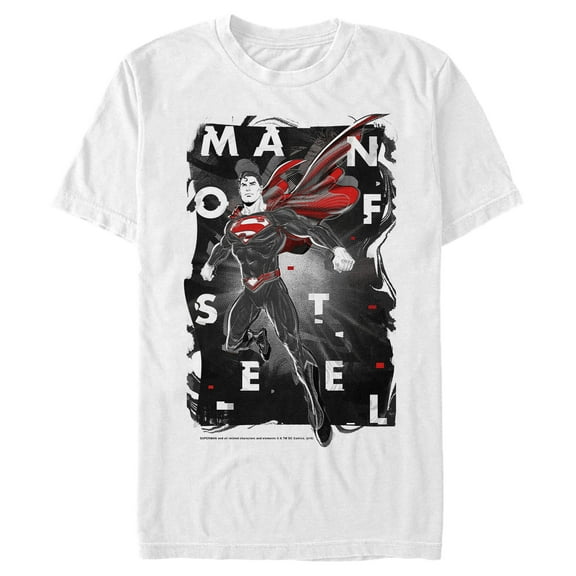 Men's Superman Man of Steel Graphic Tee White Large