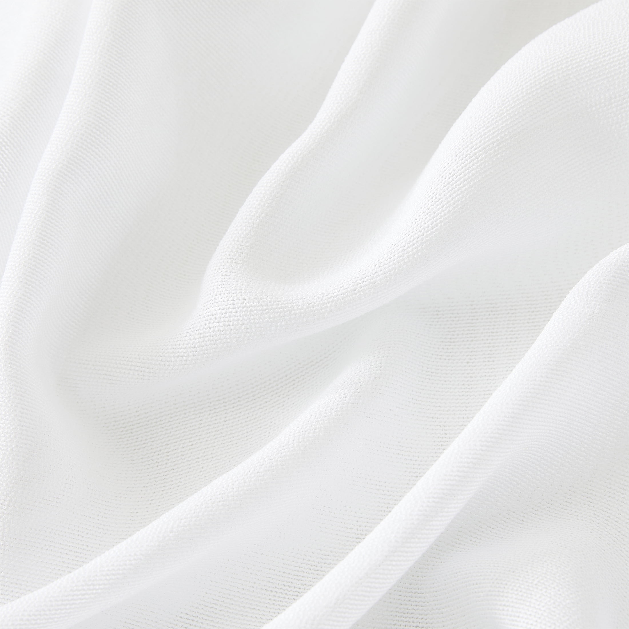 Mainstays Light Filtering Tab Top Curtain Panel Set, 2 Panels, White, 37 in x 95 in