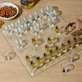 thumbnail image 4 of Tablero de ajedrez Shot Glass Chess Game True Shot Glass transparente, 4 of 7