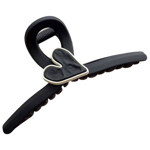 Pinzas para el pelo grandes, antideslizantes, grandes, mate, para cabello fino, fino y grueso, para mujeres y niñas, color negro