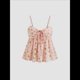 thumbnail image 4 of Tops Cortos Sin Espalda para Mujer, con Estampado Floral, Estilo Chaleco Sin Espalda, para Salir, Estilo Y2K Rosa M, 4 of 10