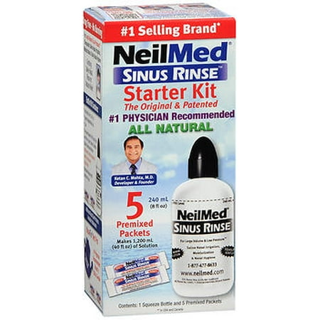 NeilMed Sinus Rinse Starter Kit - 1 each (Best Remedy For Sinus Cold)
