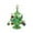 Green, variant on yotijay Green Glass Christmas Tree Miniature Indoor Xmas Tree Home Decor Handicraft