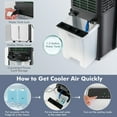 thumbnail image 6 of Costway Evaporative Air Cooler 3-in-1 Portable Swamp Cooling Fan w/ 12H Timer Remote, 6 of 10