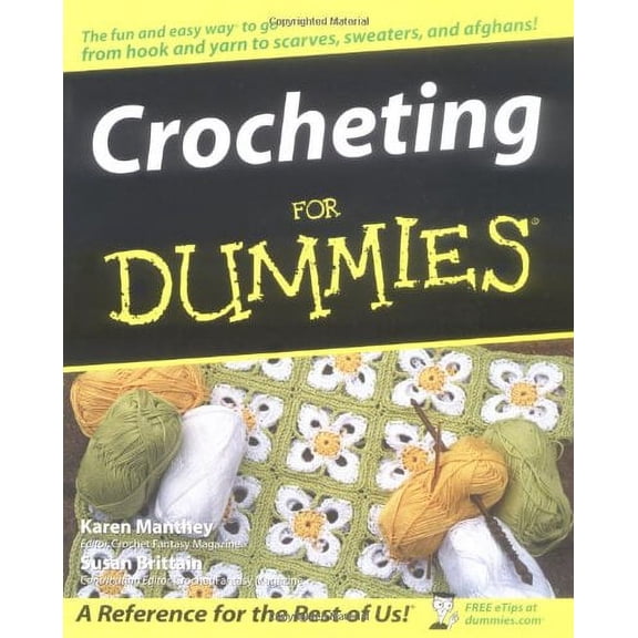 Crocheting for Dummies (Paperback) by Susan Brittain, Karen Manthey