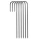 thumbnail image 4 of Anclajes de tierra con gancho en J Estacas de varilla de refuerzo de acero galvanizado Estacas de soporte de extremo de punta para dosel de cerca de jardín 12 piezas, 4 of 9