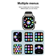 Rainbuvvy GT55 2.01 Inch Smart Watch Portable Bluetooth Headset IP67 Support Android 5.0/iOS 9 Compatible Sports Watch Silver