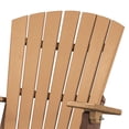 thumbnail image 4 of OS Home and Office Furniture Fan Back Folding Adirondack Chair - Weather Wood On Tudor Brown Base, 4 of 6