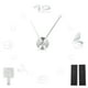 thumbnail image 1 of Reloj de pared con superficie de espejo, reloj de pared sin marco, pegatina, decoración de pared, reloj de pared sin marco, solución innovadora, 1 of 8