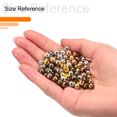 thumbnail image 3 of Uxcell 200 Pack 8mm Round Spacer Beads Making Spacer Loose Ball Bead, Champagne, 3 of 6