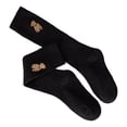 thumbnail image 4 of Medias lindas para niñas Medias largas hasta la rodilla con patrón de oso para niños para otoño e invierno vistiendo de negro S 12‑15 cm para 1‑3 años, 4 of 5