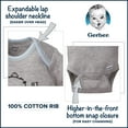 thumbnail image 4 of 8-Pack Baby Neutral White Bodysuits Short Sleeve and Long Sleeve, 4 of 7