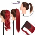thumbnail image 6 of Benehair Clip in Ponytail Extensions for Women Wrap Around Long Thick Straight Curly Hairpiece, 6 of 13