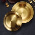 thumbnail image 3 of BESTYASH Bol Para Mezclar Y Almacenar De Acero Inoxidable Dorado Para Uso En Cocina, 3 of 8