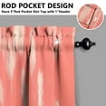 thumbnail image 3 of Vintage Watercolor Pink Oil Painting Tier Cafe Curtains for Bathroom Living RV Rod Pocket Window Drapes 36 Inch 2 Panels Set 28"x36" 2 Panels Window Treatment Tiers, 3 of 4