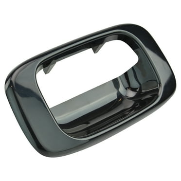 TRQ Smooth Black Tailgate Handle Bezel for 99-07 Chevy Silverado GMC Sierra DHA69387