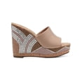thumbnail image 2 of INC Womens Cadie Faux Leather Platform Wedge Heels, 2 of 3
