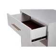 thumbnail image 3 of 34 Inch 3 Drawer Wooden Chest with Metal Base Small White - Saltoro Sherpi, 3 of 6