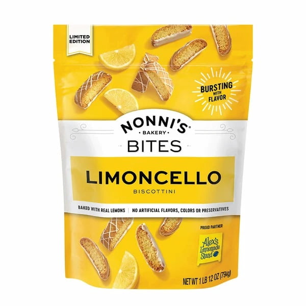Nonni's Bakery Limoncello Biscotti Bites, 28 Ounce