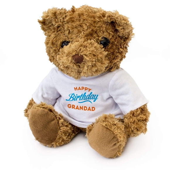 New - Happy Birthday Grandad - Teddy Bear - Cute Soft Cuddly - Gift Present