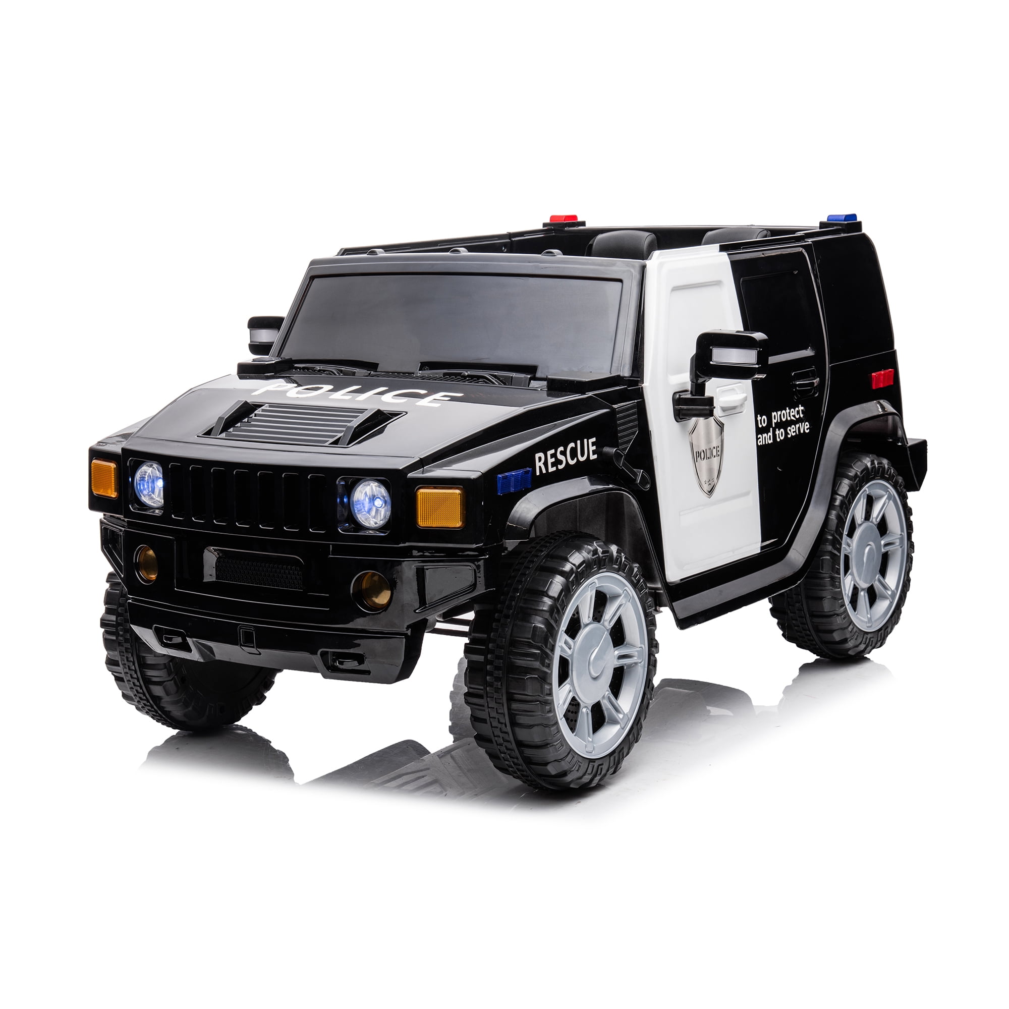 CIPACHO 12V Kids Ride On Car with 2.4G Remote Control, Electric Car for Kids, 30W 4 Wheel Dual Drive, One Button Start, Forward and Backward, Black
