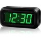 thumbnail image 1 of (vert) Horloge Numrique, Mode Nuit Automatique, 3 Niveaux De Luminosit Led, Aliment Par Batterie, 12/24 Heures, Rveil Pour Enfants, Personnes Ges,, 1 of 5