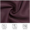 thumbnail image 6 of Unique Bargains Blockout Window Darkening Gorgeous Grommet Curtain Panels Set of 2 Burgundy 52" x 63", 6 of 8