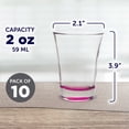thumbnail image 5 of Shot Glasses 2 oz. Set of 10, Bulk Pack - Great for Wedding, Party, Birthday, Gifts - Pink, 5 of 5
