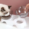 thumbnail image 5 of Cuenco doble antideslizante para gatos, cuenco para perros con soporte, cuenco para comida para mascotas, cuenco para agua para gatos, cuencos para comida para mascotas, comedero para perros, suminist, 5 of 5