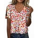thumbnail image 1 of Blusa tipo túnica HOTYD para mujer, estampado floral bohemio, cuello en V, talla grande, 3XL, 1 of 2