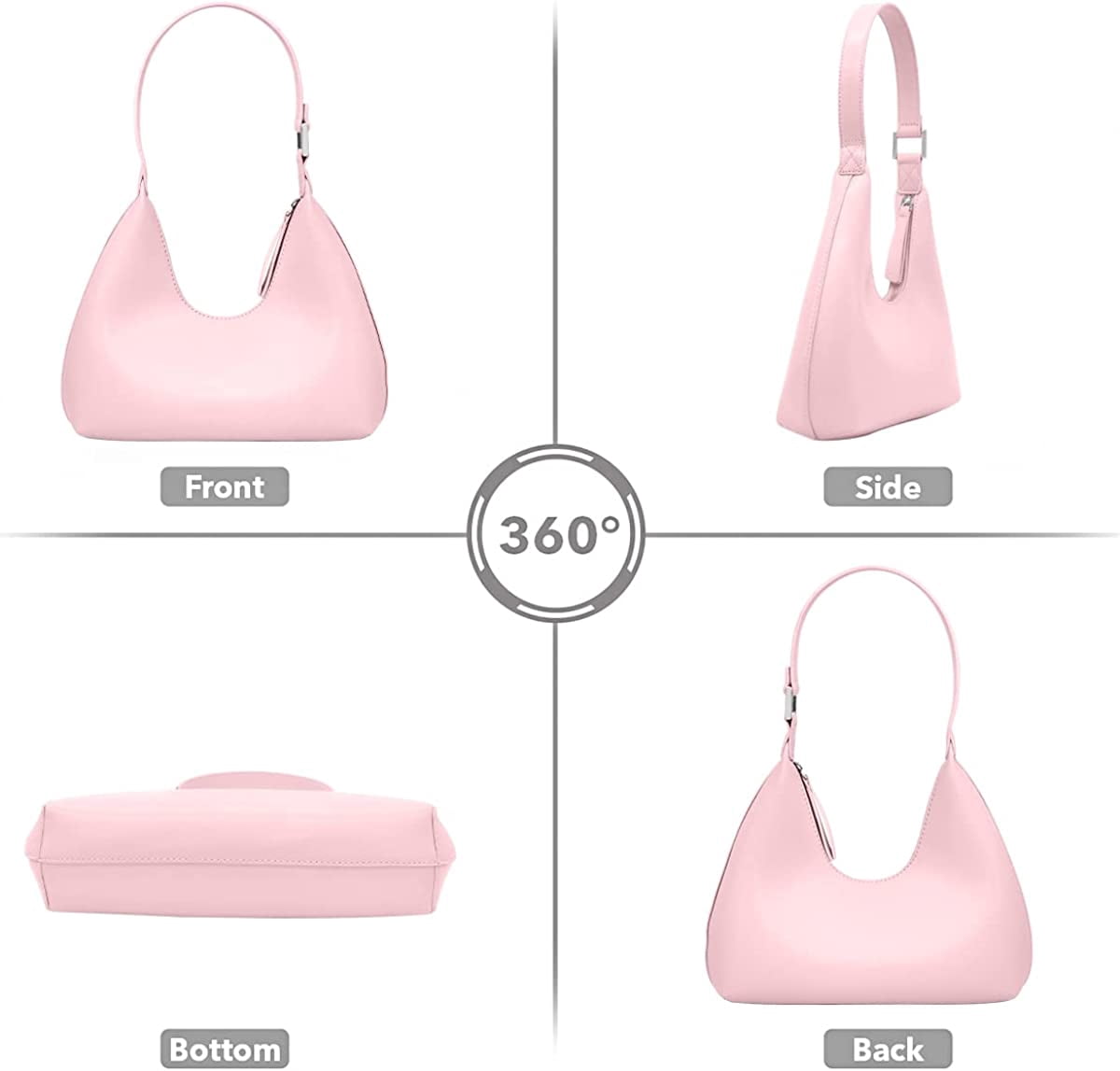 Barabum Mini Purse Small Shoulder Bags for Women Trendy Small Hobo Bag Clutch Purses for Women