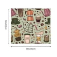 thumbnail image 3 of Xecao Coffee Makers Macaroons Chocolate patten Tapestry 60x51 Inches Wall Hanging Poster Tapestry for Living Room Bedroom Home Decor, 3 of 6