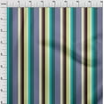 thumbnail image 3 of oneOone Cotton Poplin Fabric Multicolor Stripe Print Fabric BTY 56 Inch Wide, 3 of 4