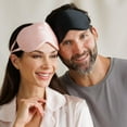 thumbnail image 4 of Fishers Finery 25 Momme Mulberry Silk Sleep Mask | Blindfold | Anti-Wrinkles (Wine), 4 of 5