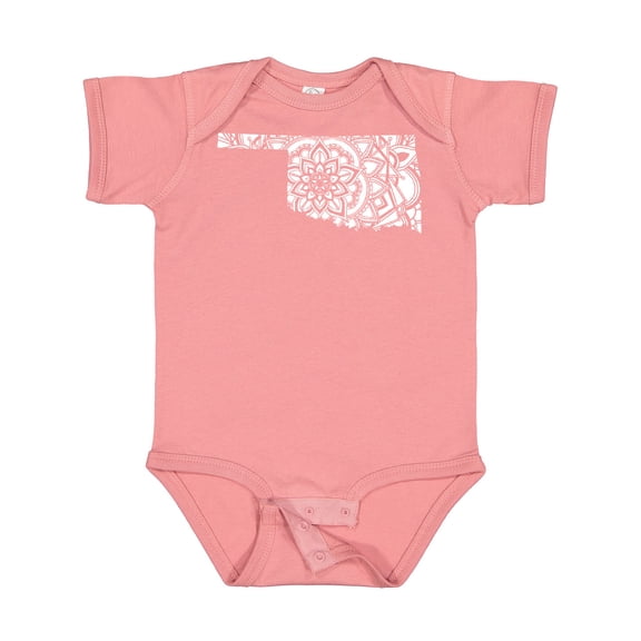 Inktastic Oklahoma Silhouette Mandala Boys or Girls Baby Bodysuit