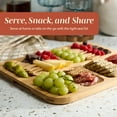thumbnail image 4 of Cook With Color Rectangular Bamboo Cutting Board with Locking Lid, Dual-Function Charcuterie & Serving Board, 4 of 7