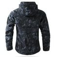 thumbnail image 3 of Hsovts Mens Camo Tactical Softshell Hooded Jacket Waterproof Windbreaker Fleece Lined Coat For Outdoor Work Fall Winter Men Jackets Multicolor M, 3 of 3